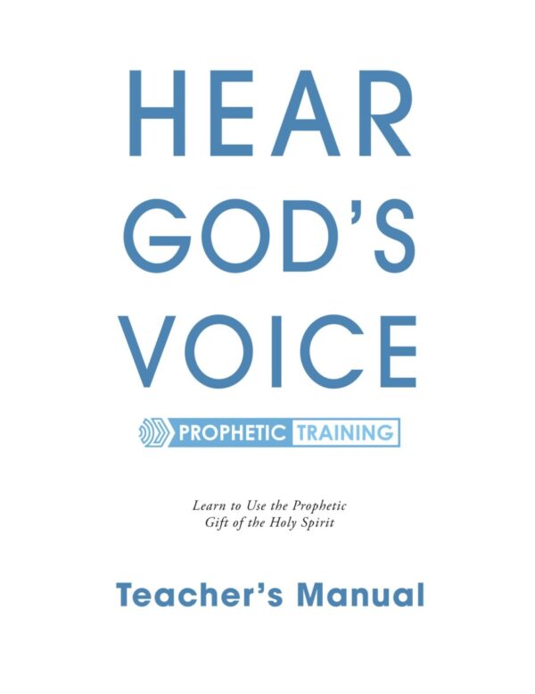 Hear God's Voice Instructor Manual (M1) - Update Download